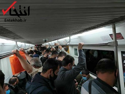 وضعیت امروز متروی تهران در ایام شیوع کرونا