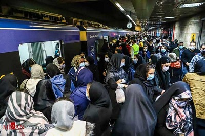وضعیت متروی تهران بعد از ساعت ۱۸
