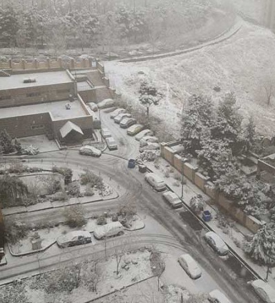 برف، ارتفاعات تهران را سفیدپوش کرد
