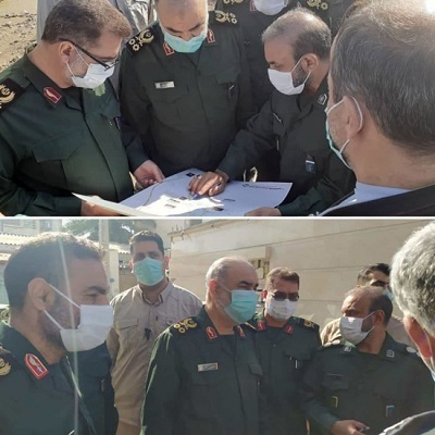 تصاویری از حضور فرمانده کل سپاه در خوزستان