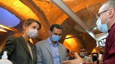 تست کرونای بشار اسد و همسرش منفی شد