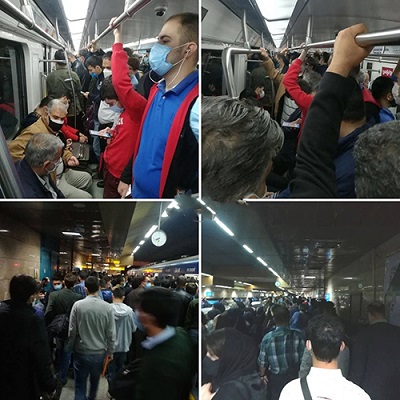 وضعیت متروی تهران در دومین روز قرمز پایتخت