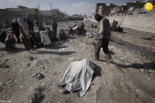 تصاویری غم‌انگیز از معتادان متجاهر افغانستانی