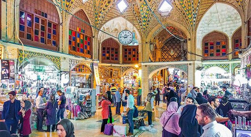 یکی از زیباترین بخش‌های بازار تهران سیاه شد