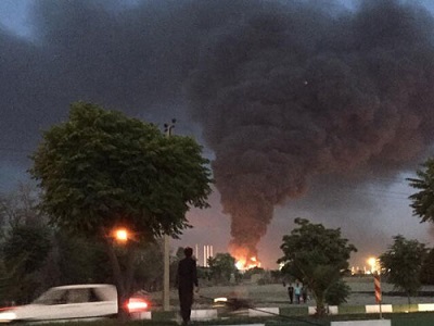 آخرین وضعیت آتش‌سوزی در پالایشگاه نفت تهران
