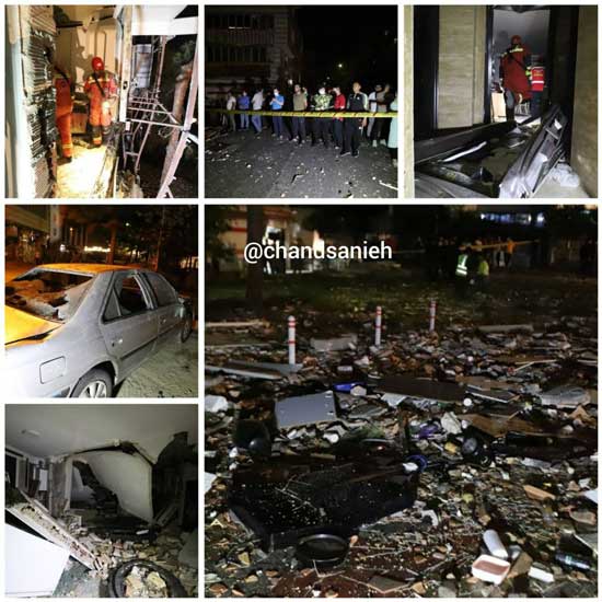 تصاویر جدید از حادثه انفجار در محله شهران