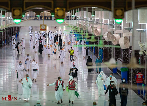 تصاویری از مراسم محدود حج در عربستان