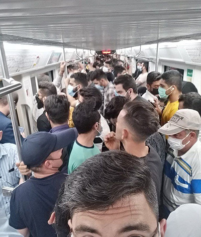 وضعیت متروی تهران در روز‌های سیاه کرونا