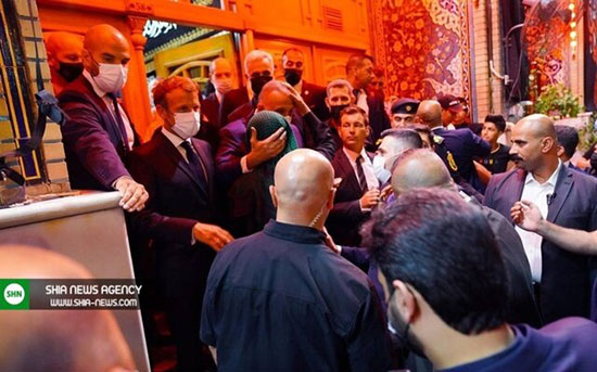 رئیس‌جمهور فرانسه به حرمین عسکریین رفت