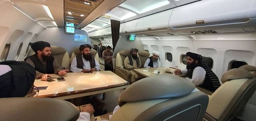 طالبان در هواپیمای vip