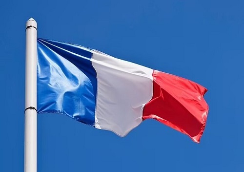 مکرون رنگ پرچم فرانسه را تغییر داد!