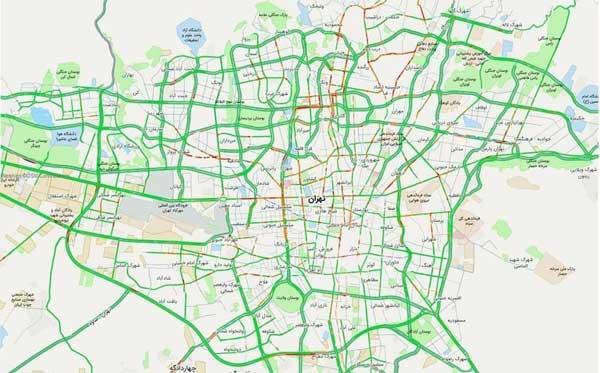 باز باران، باز ترافیک سنگین تهران