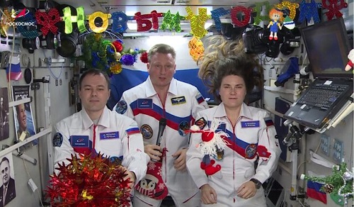حال و هوای سال نو میلادی در ایستگاه فضایی بین‌المللی