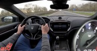 مازراتی گیبلی تروفئو V8 را با سرعت بالا در اتوبان ببینید+ویدئو