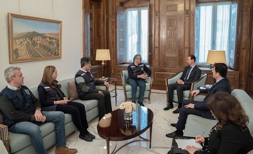 دیدار اسد با مدیرکل سازمان جهانی بهداشت