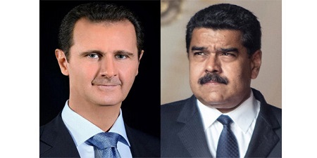 مادورو در تماس با اسد: آماده ادامه کمک به سوریه هستیم