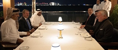پادشاه اردن با امیر قطر دیدار کرد