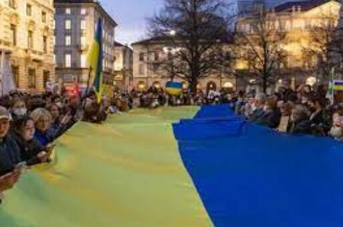 راهپیمایی ایتالیایی‌ها برای صلح در اوکراین