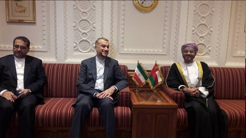 دیدار وزرای خارجه ایران و عمان در مسقط