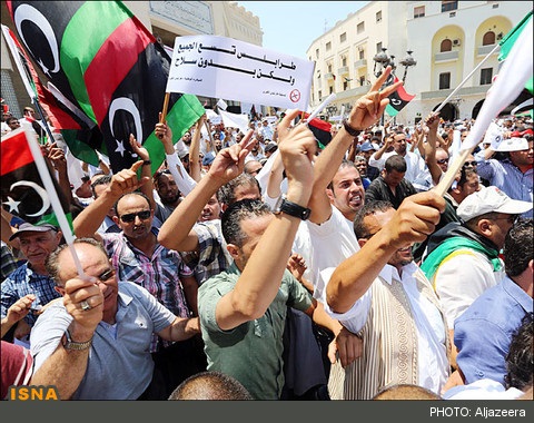 حمایت ارتش لیبی از اعتراضات