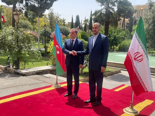 امیرعبداللهیان از وزیر خارجه آذربایجان استقبال کرد