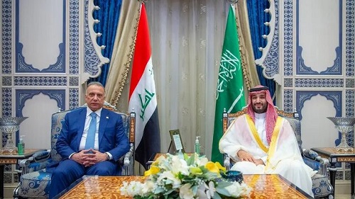 دیدار بن سلمان با نخست‌وزیر عراق و ولیعهد بحرین