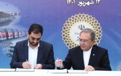 امضای تفاهمنامه خرید ۹۰۸ دستگاه اتوبوس فی مابین گروه بهمن و شهرداری مشهد