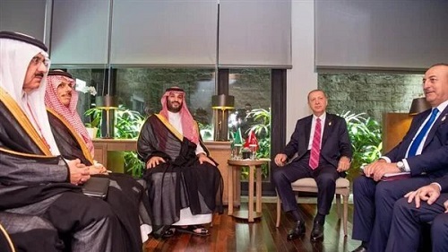 دیدار بن سلمان و اردوغان در حاشیه اجلاس 
