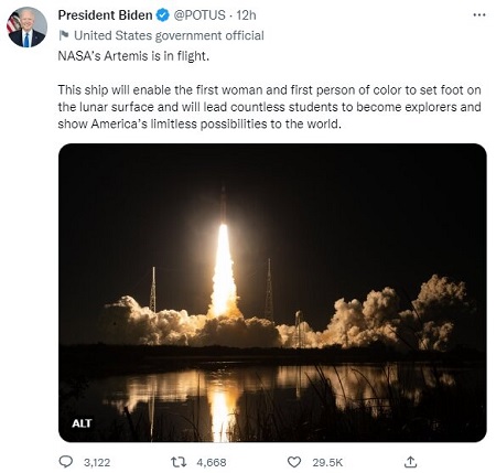 تبریک کاخ سفید به ناسا برای ماموریت