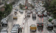 افزایش و سنگینی بار ترافیکی پس از شروع بارندگی‌ها