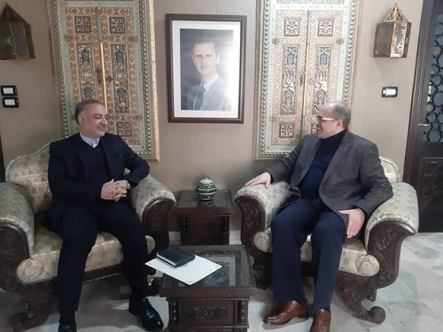 دیدار سفیر ایران با وزیر اقتصاد سوریه