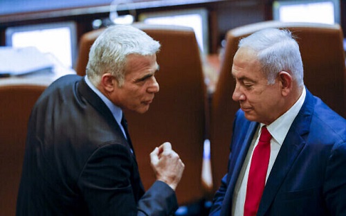 دیدار غیرمنتظره نتانیاهو و لاپید