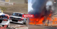 خودروهای رالی لانچیا دلتا اوو eRX در آتش نابود شدند