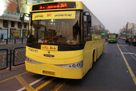اتوبوسهای جدید BRT بهمن می آیند 

