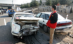 وقوع 135 فقره تصادف در جاده هاي کشور در 24 ساعت گذشته  