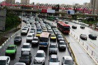 وضعیت ترافیک معابر بزرگراهی تهران