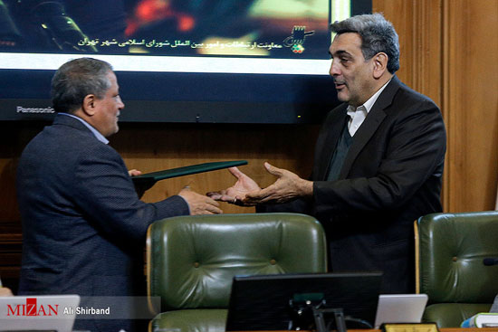 مراسم ادای سوگند حناچی شهردار تهران