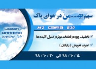 سهم گروه بهمن در هوای پاک کشور