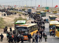آغاز خدمات رسانی حمل و نقل به دلیل استقبال بسیار زیاد زائران