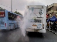 سهم بالای اتوبوس‌های شهری در آلودگی هوای کرج