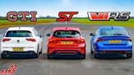مسابقه درگ فورد فوکوس ST، گلف GTI و اوکتاویا RS