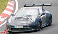 جاسوسی از پورشه 911 GT3 RS در حال آزمایش بال عظیم