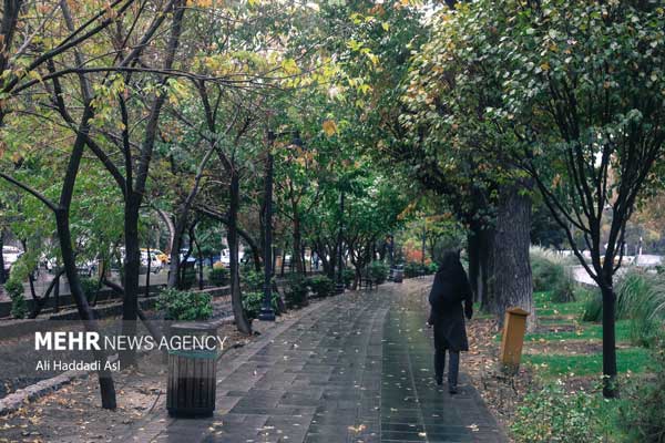 تصاویری از اولین باران پاییزی در تهران