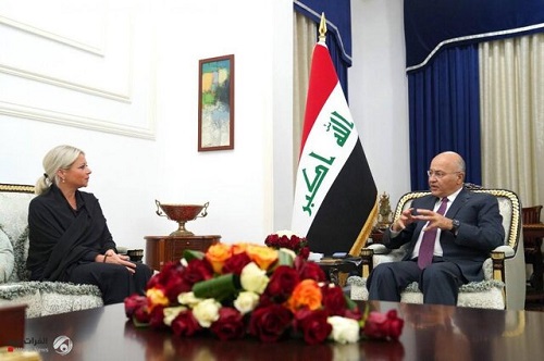 دیدار رئیس‌جمهوری عراق با نماینده سازمان ملل