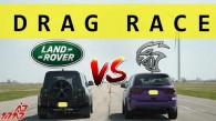 مسابقه درگ دوج دورانگو هلکت و لندرور دیفندر V8
