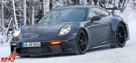 جاسوسی از پورشه 911GT3 به روز شده در طول تست هوای سرد