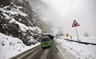 رانندگان سرعت مطمئنه باتوجه به لغزندگی جاده کرج چالوس رعایت کنند