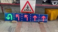 طراحی و نصب تابلو‌های جهت‌نمای چراغ راهنمایی در چهارراه جانباز